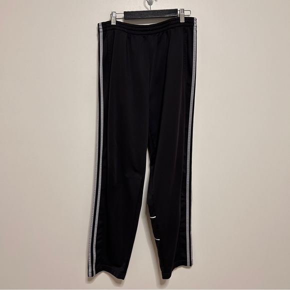 Adidas Tearaway track pants men’s Medium striped snap button y2K adibreak 90’s - Picture 2 of 13